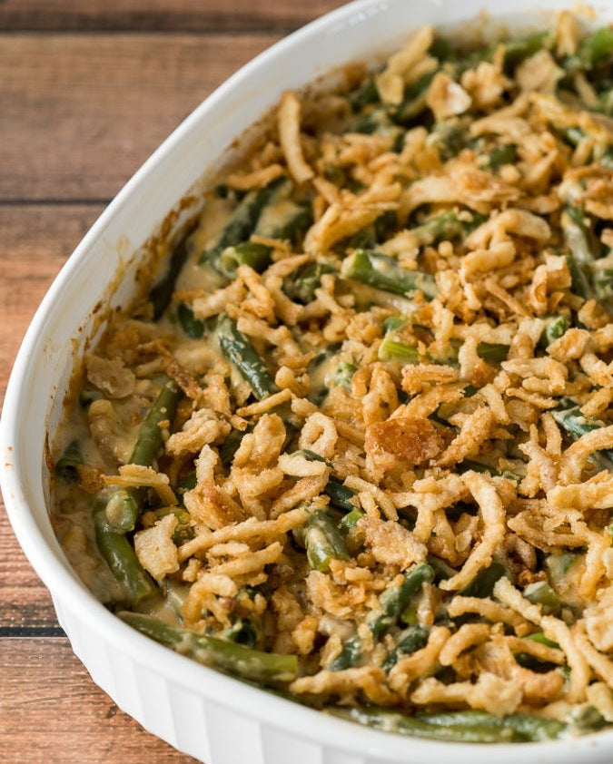 Green Bean Casserole With Garlic Parmesan Walnuts – Crazy Go Nuts Walnuts