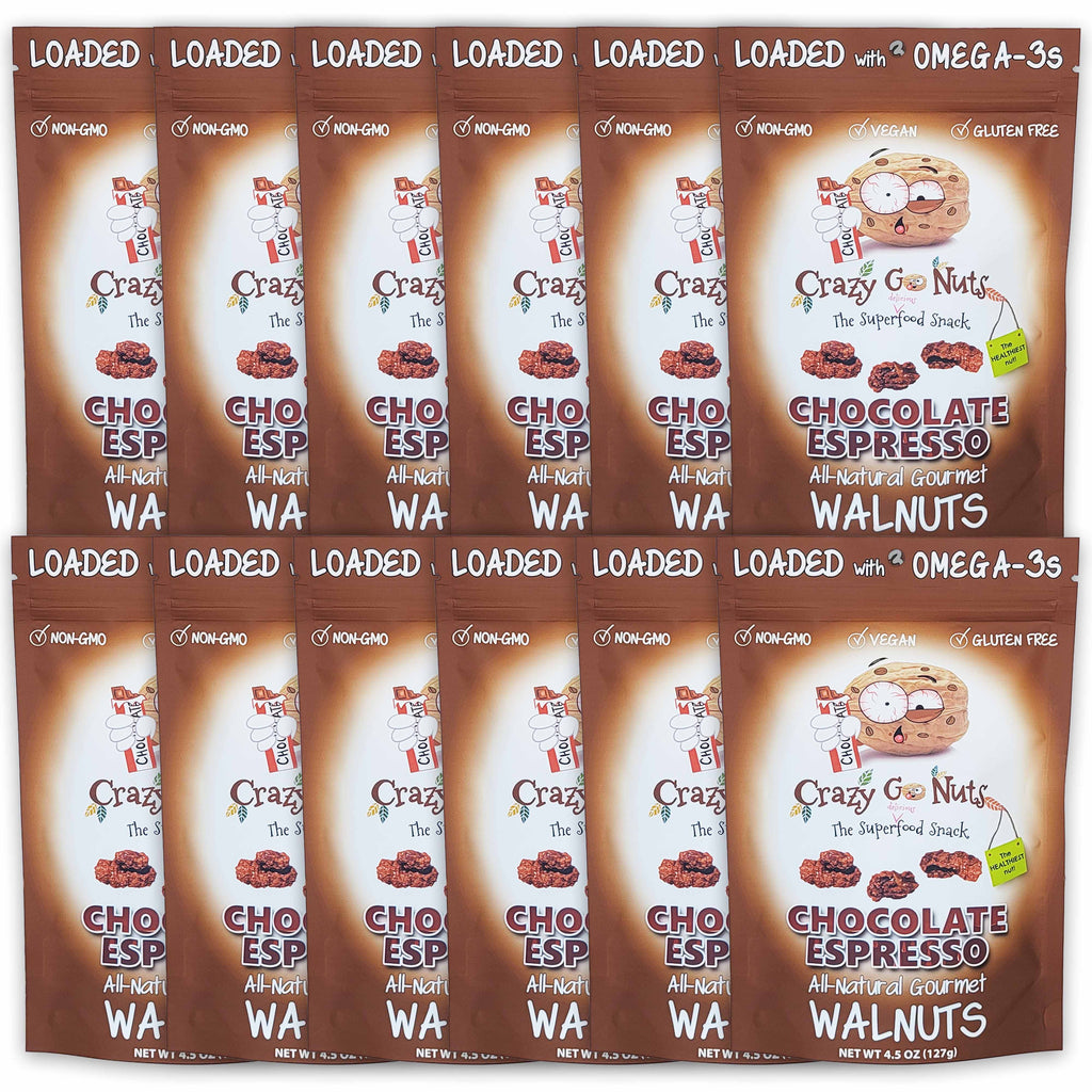 12 bags of chocolate espresso walnut snacks