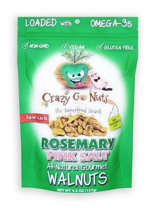 4.5 oz. Rosemary & Pink Salt Walnut Snacks